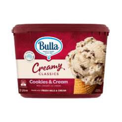 Kem Bulla Creamy Classics vị Cookies & Cream Hộp 2 Lít