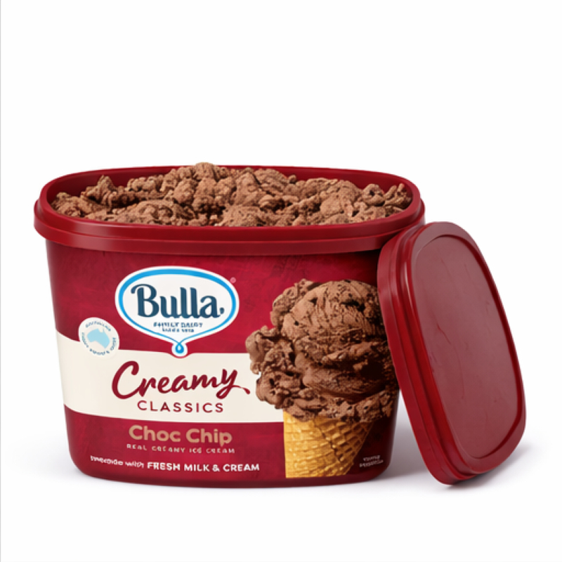 Kem Bulla Creamy Classics vị Choc Chip Hộp 2 Lít - Ảnh 4