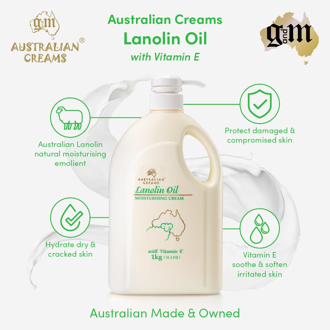 Kem dưỡng ẩm Australian Lanolin Oil with Vitamin E loại 1kg - Ảnh 2