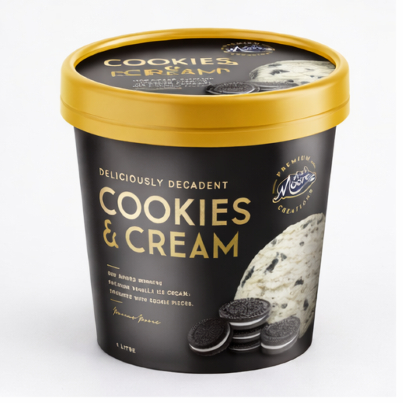 Kem MuchMoore Cookies & Cream loại 1 lít